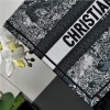 Christian Dior BOOK TOTE series black printed embroidered handbag Christian Dior BOOK TOTE series black printed embroidered handbag