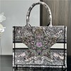 Christian Dior BOOK TOTE series ink painting print embroidered handbag Christian Dior BOOK TOTE series ink painting print embroidered handbag
