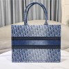 Christian Dior BOOK TOTE series turquoise blue ink-dyed printed embroidered handbag Christian Dior BOOK TOTE series turquoise blue ink-dyed printed embroidered handbag
