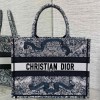 Christian Dior BOOK TOTE series black and white printed embroidered handbag Christian Dior BOOK TOTE series black and white printed embroidered handbag