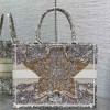 Christian Dior BOOK TOTE series platinum printed embroidered handbag Christian Dior BOOK TOTE series platinum printed embroidered handbag