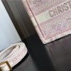Christian Dior BOOK TOTE series pink printed embroidered handbag Christian Dior BOOK TOTE series pink printed embroidered handbag