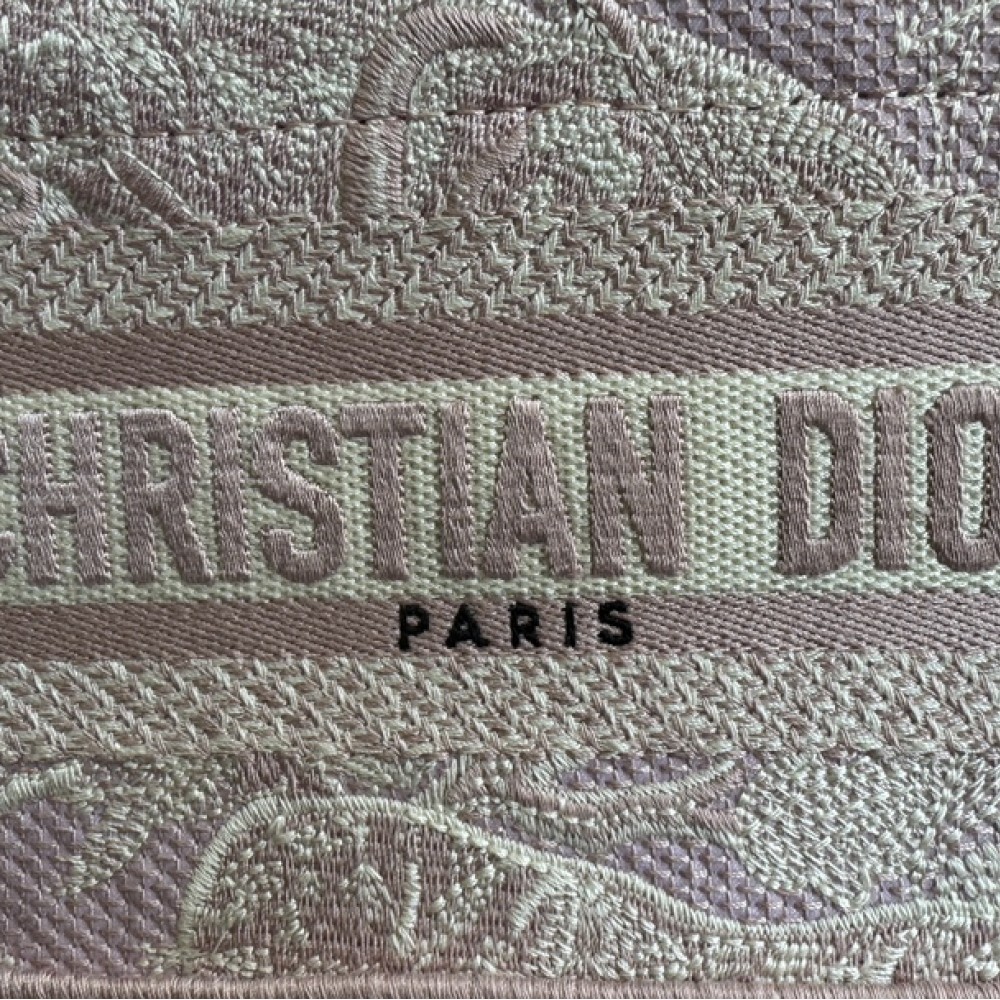 Christian Dior BOOK TOTE series pink printed embroidered handbag Christian Dior BOOK TOTE series pink printed embroidered handbag
