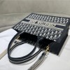 Christian Dior BOOK TOTE series dark blue medium printed embroidered handbag Christian Dior BOOK TOTE series dark blue medium printed embroidered handbag