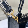 Christian Dior BOOK TOTE series dark blue small printed embroidered handbag Christian Dior BOOK TOTE series dark blue small printed embroidered handbag