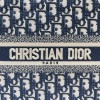 Christian Dior BOOK TOTE series dark blue small printed embroidered handbag Christian Dior BOOK TOTE series dark blue small printed embroidered handbag