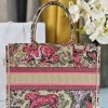 Christian Dior BOOK TOTE series pink printed embroidered handbag Christian Dior BOOK TOTE series pink printed embroidered handbag