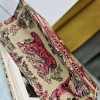 Christian Dior BOOK TOTE series pink printed embroidered handbag Christian Dior BOOK TOTE series pink printed embroidered handbag