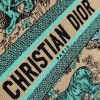 Christian Dior BOOK TOTE series emerald green printed embroidered handbag Christian Dior BOOK TOTE series emerald green printed embroidered handbag