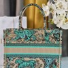 Christian Dior BOOK TOTE series emerald green printed embroidered handbag Christian Dior BOOK TOTE series emerald green printed embroidered handbag