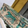 Christian Dior BOOK TOTE series emerald green printed embroidered handbag Christian Dior BOOK TOTE series emerald green printed embroidered handbag