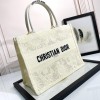 Christian Dior BOOK TOTE series medium beige fabric printed embroidered handbag Christian Dior BOOK TOTE series medium beige fabric printed embroidered handbag