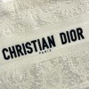 Christian Dior BOOK TOTE series medium beige fabric printed embroidered handbag Christian Dior BOOK TOTE series medium beige fabric printed embroidered handbag