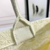 Christian Dior BOOK TOTE series medium beige fabric printed embroidered handbag Christian Dior BOOK TOTE series medium beige fabric printed embroidered handbag