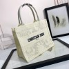 Christian Dior BOOK TOTE series small beige fabric printed embroidered handbag Christian Dior BOOK TOTE series small beige fabric printed embroidered handbag