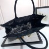 Christian Dior BOOK TOTE series large clear black printed embroidered handbag Christian Dior BOOK TOTE series large clear black printed embroidered handbag