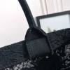 Christian Dior BOOK TOTE series large clear black printed embroidered handbag Christian Dior BOOK TOTE series large clear black printed embroidered handbag