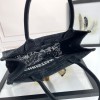 Christian Dior BOOK TOTE series medium clear black printed embroidered handbag Christian Dior BOOK TOTE series medium clear black printed embroidered handbag