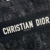 Christian Dior BOOK TOTE series medium clear black printed embroidered handbag Christian Dior BOOK TOTE series medium clear black printed embroidered handbag