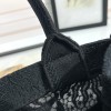Christian Dior BOOK TOTE series medium clear black printed embroidered handbag Christian Dior BOOK TOTE series medium clear black printed embroidered handbag