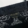 Christian Dior BOOK TOTE series medium clear black printed embroidered handbag Christian Dior BOOK TOTE series medium clear black printed embroidered handbag