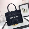 Christian Dior BOOK TOTE series small clear black printed embroidered handbag Christian Dior BOOK TOTE series small clear black printed embroidered handbag