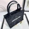 Christian Dior BOOK TOTE series small clear black printed embroidered handbag Christian Dior BOOK TOTE series small clear black printed embroidered handbag