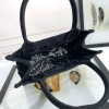 Christian Dior BOOK TOTE series small clear black printed embroidered handbag Christian Dior BOOK TOTE series small clear black printed embroidered handbag