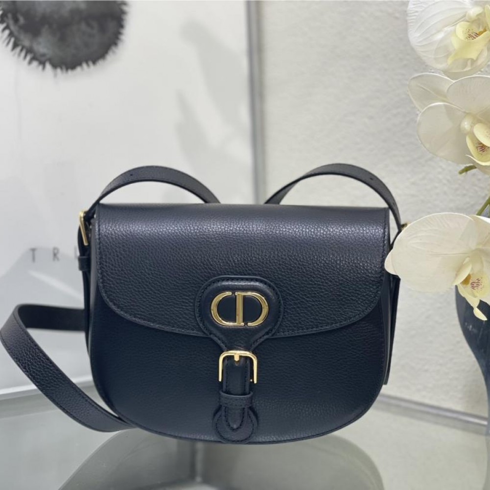 Christian Dior Caro series small lambskin black high waist handbag Christian Dior Caro series small lambskin black high waist handbag