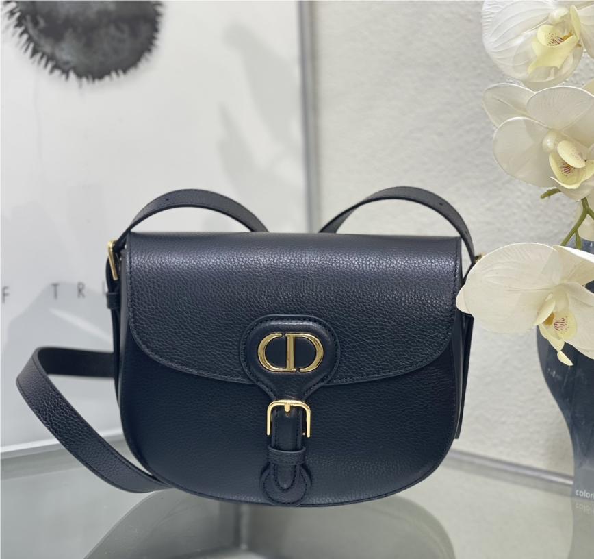 Christian Dior Caro series small lambskin black high waist handbag Christian Dior Caro series small lambskin black high waist handbag