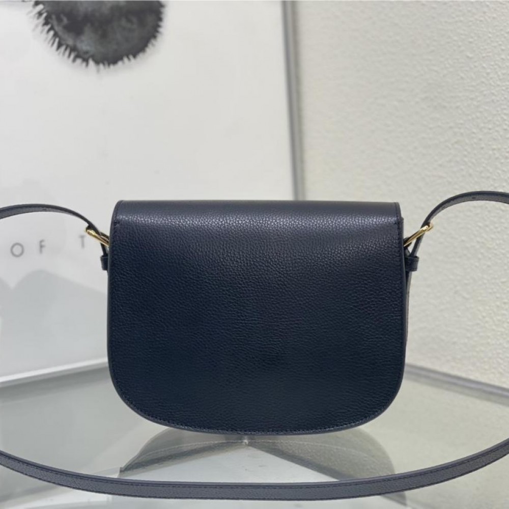 Christian Dior Caro series small lambskin black high waist handbag Christian Dior Caro series small lambskin black high waist handbag