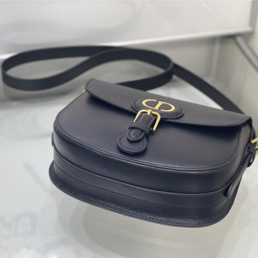Christian Dior Caro series small lambskin black high waist handbag Christian Dior Caro series small lambskin black high waist handbag