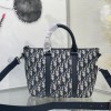 Christian Dior BOOK TOTE OBLIQUE printed jacquard black leather tote bag Christian Dior BOOK TOTE OBLIQUE printed jacquard black leather tote bag