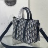 Christian Dior BOOK TOTE OBLIQUE printed jacquard black leather tote bag Christian Dior BOOK TOTE OBLIQUE printed jacquard black leather tote bag
