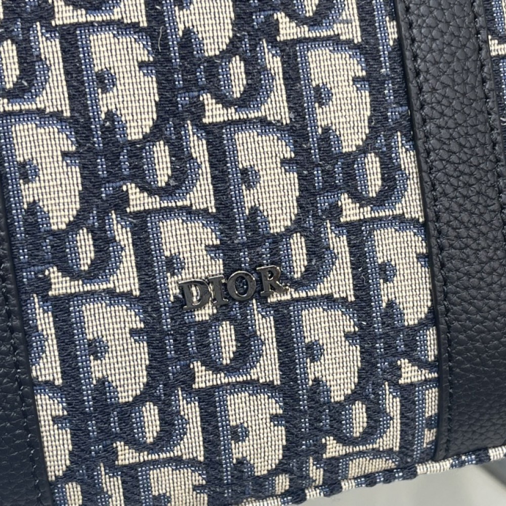 Christian Dior BOOK TOTE OBLIQUE printed jacquard black leather tote bag Christian Dior BOOK TOTE OBLIQUE printed jacquard black leather tote bag
