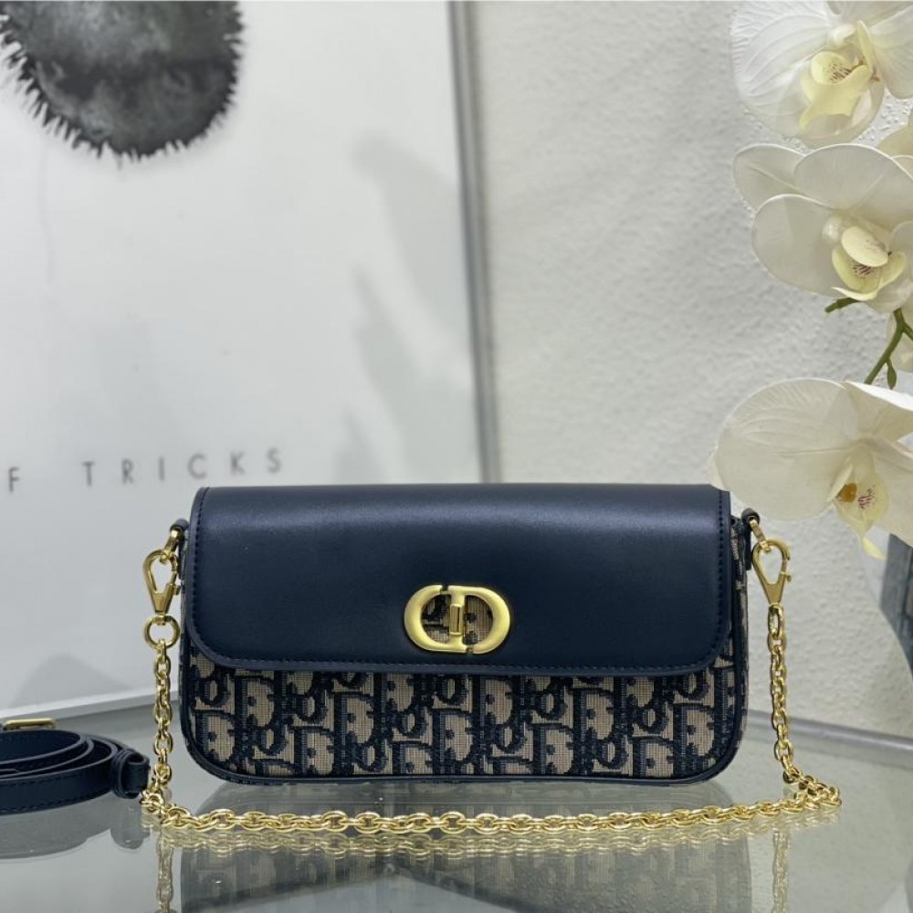 Christian Dior classic monogram patchwork leather chain handbag Christian Dior classic monogram patchwork leather chain handbag