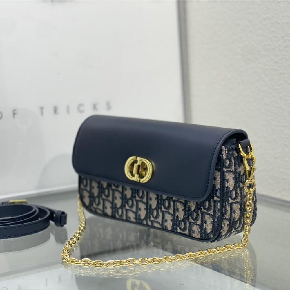 Christian Dior classic monogram patchwork leather chain handbag Christian Dior classic monogram patchwork leather chain handbag