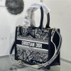 Christian Dior BOOK TOTE series Medium black and white with printed embroidered handbag Christian Dior BOOK TOTE series Medium black and white with printed embroidered handbag
