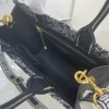 Christian Dior BOOK TOTE series Medium black and white with printed embroidered handbag Christian Dior BOOK TOTE series Medium black and white with printed embroidered handbag