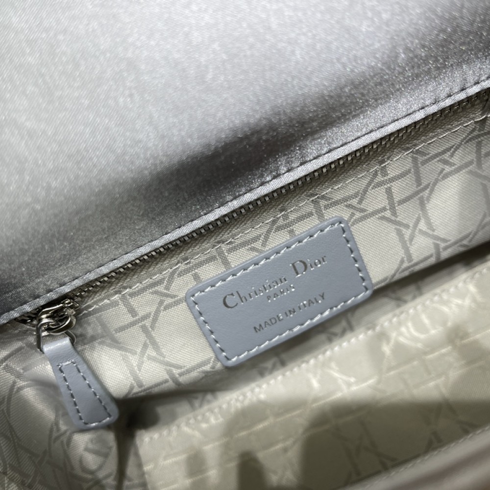 Christian Dior Lady Dior Cannage Lambskin Leather Bag with Crystal Embellished Christian Dior Lady Dior Cannage Lambskin Leather Bag with Crystal Embellished
