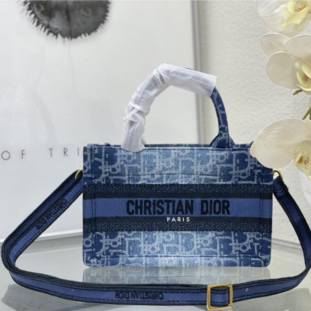 Christian Dior DIOR OBLIQUE printed embroidered high-quality cowhide leather bag Christian Dior DIOR OBLIQUE printed embroidered high-quality cowhide leather bag