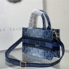 Christian Dior DIOR OBLIQUE printed embroidered high-quality cowhide leather bag Christian Dior DIOR OBLIQUE printed embroidered high-quality cowhide leather bag