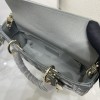 Christian Dior Lady Dior series rattan pattern high-quality five-gold leather bag Christian Dior Lady Dior series rattan pattern high-quality five-gold leather bag