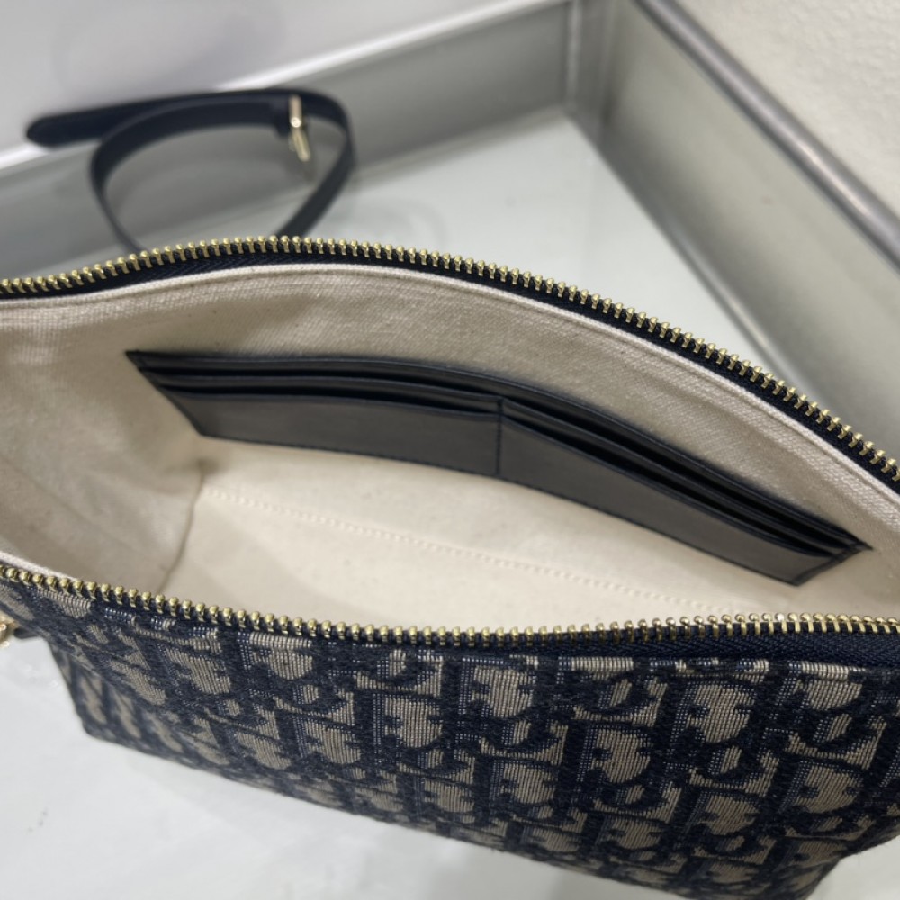 Christian Dior DIOR NOLITA series blue print exquisite hardware chain bag Christian Dior DIOR NOLITA series blue print exquisite hardware chain bag