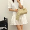 Christian Dior LADY DIOR classic rattan stitching gray handbag Christian Dior LADY DIOR classic rattan stitching gray handbag