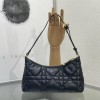 Christian Dior DIOR CARO series oversized rattan check detachable leather chain bag Christian Dior DIOR CARO series oversized rattan check detachable leather chain bag