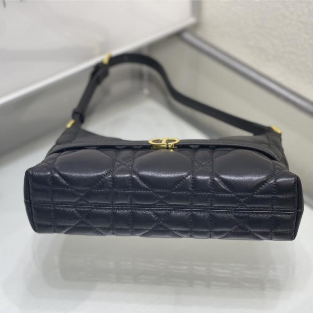 Christian Dior DIOR CARO series oversized rattan check detachable leather chain bag Christian Dior DIOR CARO series oversized rattan check detachable leather chain bag