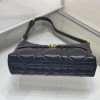 Christian Dior DIOR CARO series oversized rattan check detachable leather chain bag Christian Dior DIOR CARO series oversized rattan check detachable leather chain bag