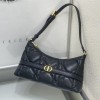 Christian Dior DIOR CARO series oversized rattan check detachable leather chain bag Christian Dior DIOR CARO series oversized rattan check detachable leather chain bag