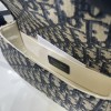 Christian Dior SADDLE series blue logo print shoulder strap handbag Christian Dior SADDLE series blue logo print shoulder strap handbag